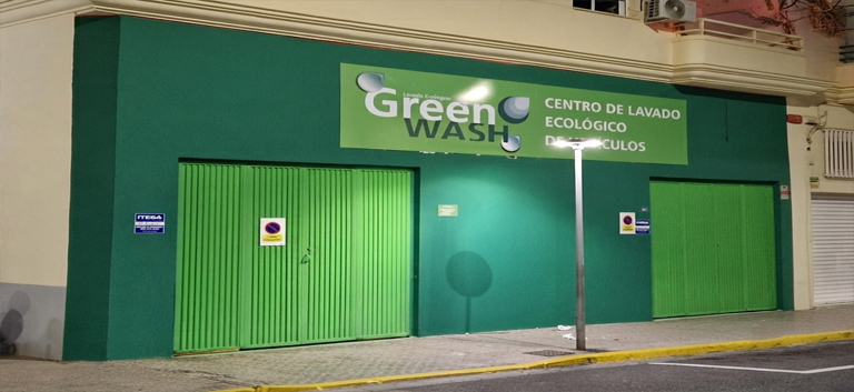 Interior de galpon para centro de lavado